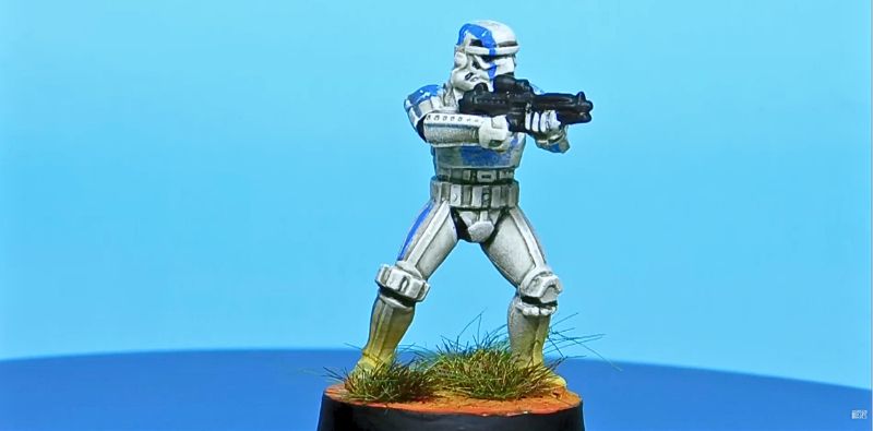 esempio di miniatura Stormtrooper per Star Wars Legion